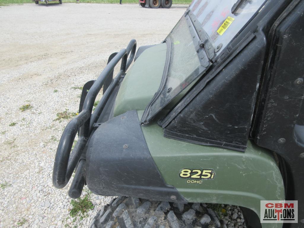 John Deere 825I XUV Gator, 4x4, 3 Cylinder, Gas, 5,389 Miles, 1,924 Hrs, Cab Only, Power Dump, Turn