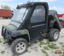 John Deere 825I XUV Gator, 4x4, 3 Cylinder, Gas, 5,389 Miles, 1,924 Hrs, Cab Only, Power Dump, Turn