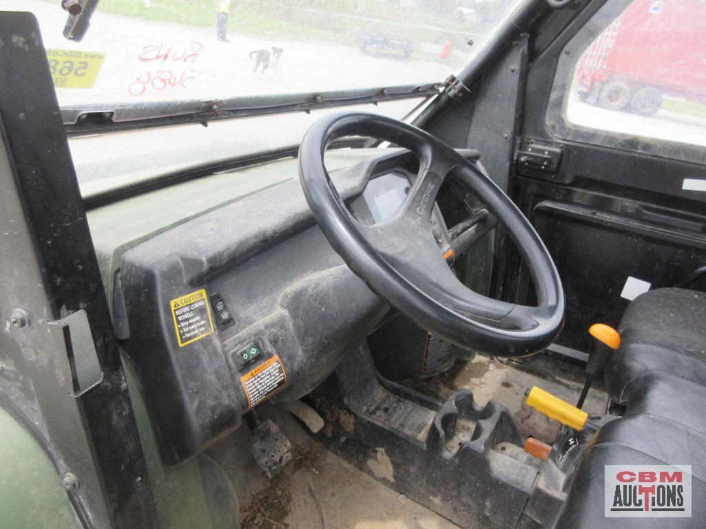 John Deere 825I XUV Gator, 4x4, 3 Cylinder, Gas, 5,389 Miles, 1,924 Hrs, Cab Only, Power Dump, Turn