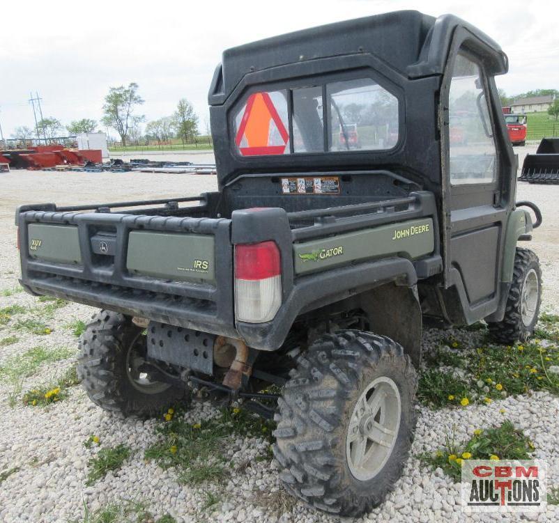 John Deere 825I XUV Gator, 4x4, 3 Cylinder, Gas, 5,389 Miles, 1,924 Hrs, Cab Only, Power Dump, Turn