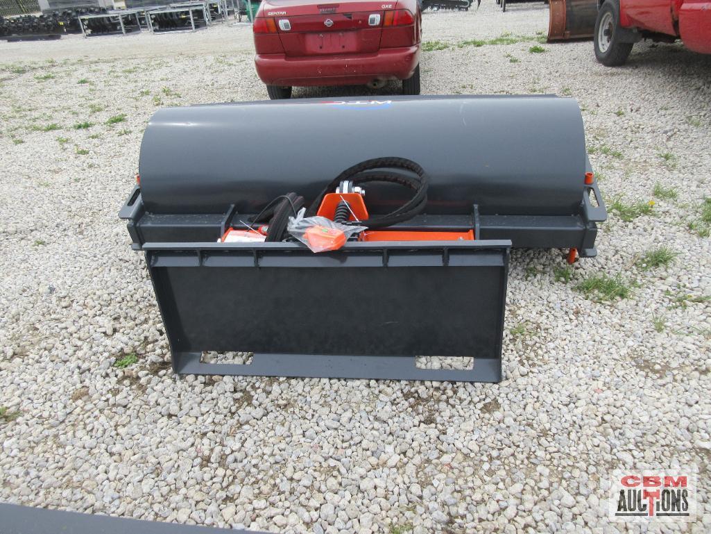 WIG XN-XJ01-72 72" Hydraulic Skid Steer Broom Angle Broom Attachment, GPM Range: 15 To 20, PSI