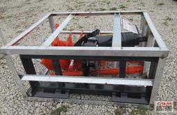 WIG XN-LXZ01-18 Skid Steer Hydraulic Post Hole Digger, Hex Drive, 12" & 18" Augers, 40" Auger