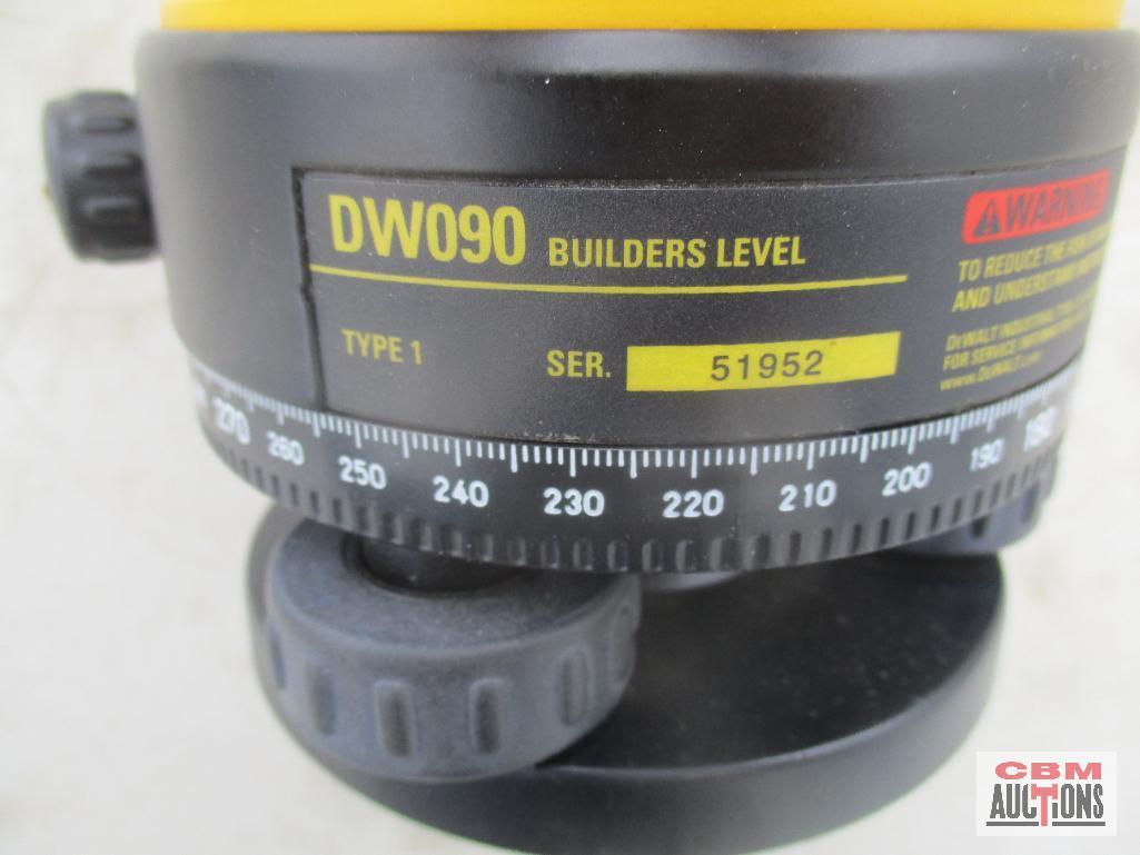 DeWalt Builders Laser Level DW090 w/Elevator Tripod DW0733 *B14