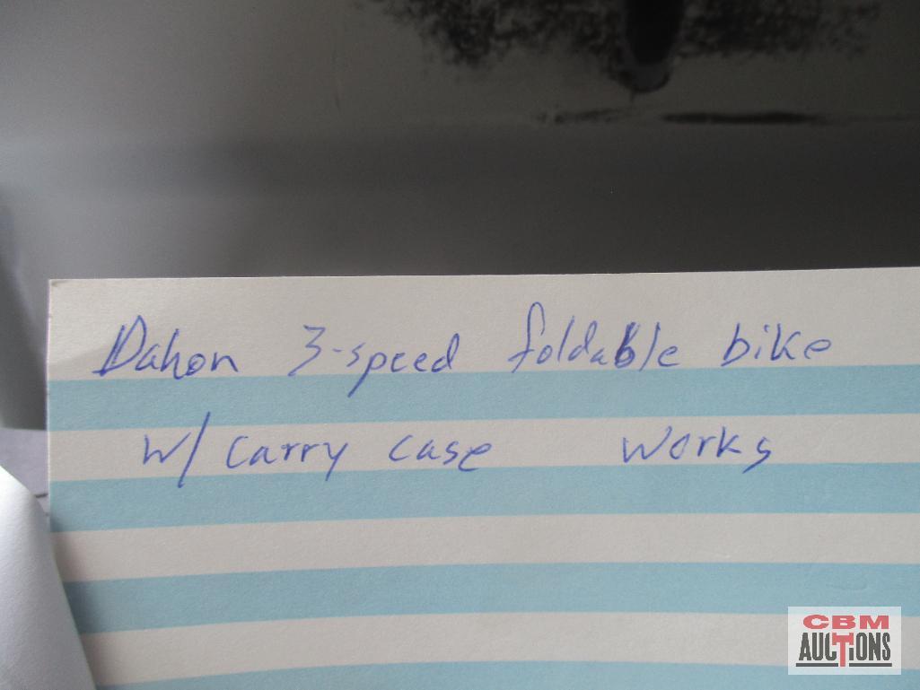 Dahon 3-Speed Foldable Bicycle w/ Carry Case *B18