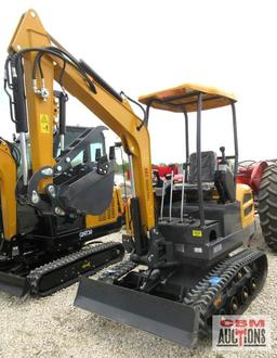 AGT MX50R 2.5 Ton Mini Excavator, 30hp Gas, Open Station ROPS, Dual Individual Pilot Controls, Swing