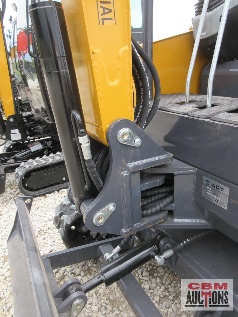 AGT MX50R 2.5 Ton Mini Excavator, 30hp Gas, Open Station ROPS, Dual Individual Pilot Controls, Swing