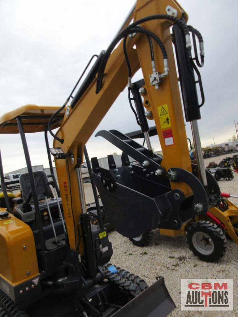 AGT MX50R 2.5 Ton Mini Excavator, 30hp Gas, Open Station ROPS, Dual Individual Pilot Controls, Swing