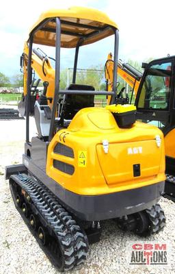 AGT MX50R 2.5 Ton Mini Excavator, 30hp Gas, Open Station ROPS, Dual Individual Pilot Controls, Swing