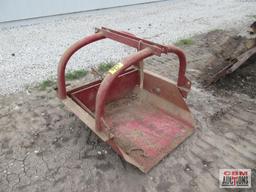 Red Reversible 3Pt Dirt Slip Bucket