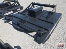 JCT 72" Skid Steer Brush Cutter Mower With Hoses & Couplers 6' Wide Deck Built With 7 Gauge Steel.