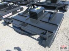 JCT 72" Skid Steer Brush Cutter Mower With Hoses & Couplers 6' Wide Deck Built With 7 Gauge Steel.