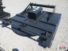 JCT 72" Skid Steer Brush Cutter Mower With Hoses & Couplers 6' Wide Deck Built With 7 Gauge Steel.