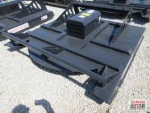 JCT 72" Skid Steer Brush Cutter Mower With Hoses & Couplers 6' Wide Deck Built With 7 Gauge Steel.