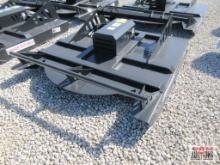 JCT 72" Skid Steer Brush Cutter Mower With Hoses & Couplers 6' Wide Deck Built With 7 Gauge Steel.