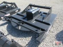 JCT 72" Skid Steer Brush Cutter Mower With Hoses & Couplers 6' Wide Deck Built With 7 Gauge Steel.