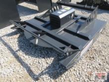 JCT 72" Skid Steer Brush Cutter Mower With Hoses & Couplers 6' Wide Deck Built With 7 Gauge Steel.