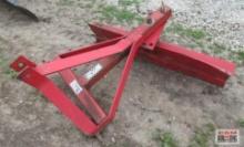 Red 4' 3Pt Rear Blade