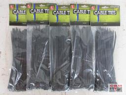 SE CT1272B 100pc 12" Cable Ties - Set of 5