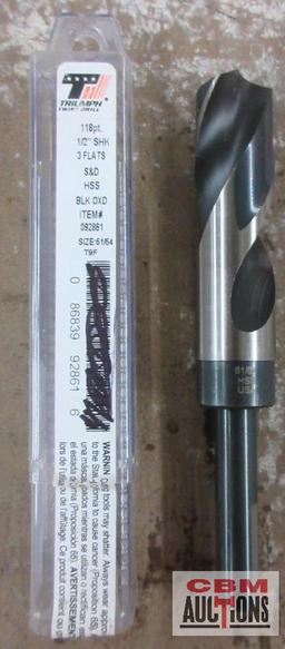 Triumph 092861 T9F 61/64" Black Oxide Drill Bit