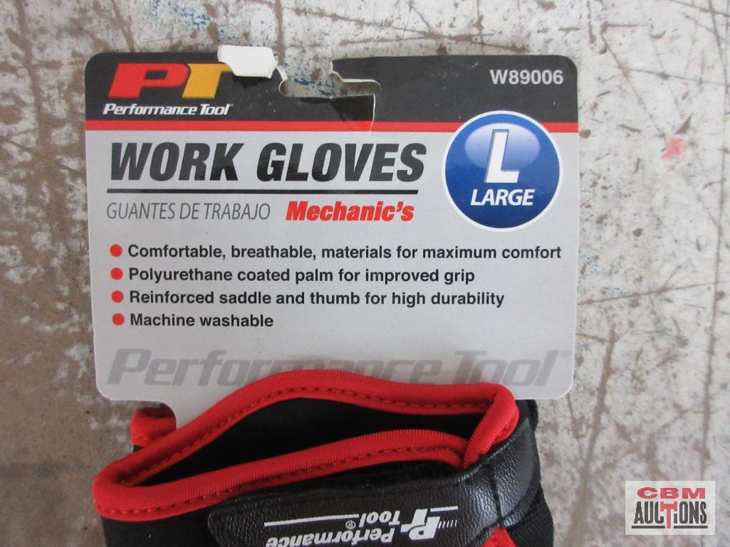 Large Mechanics Work Gloves, LED Lighted Magnetic Pick - Up Tool, 4pc Pick & Hook Set, Ernst Face