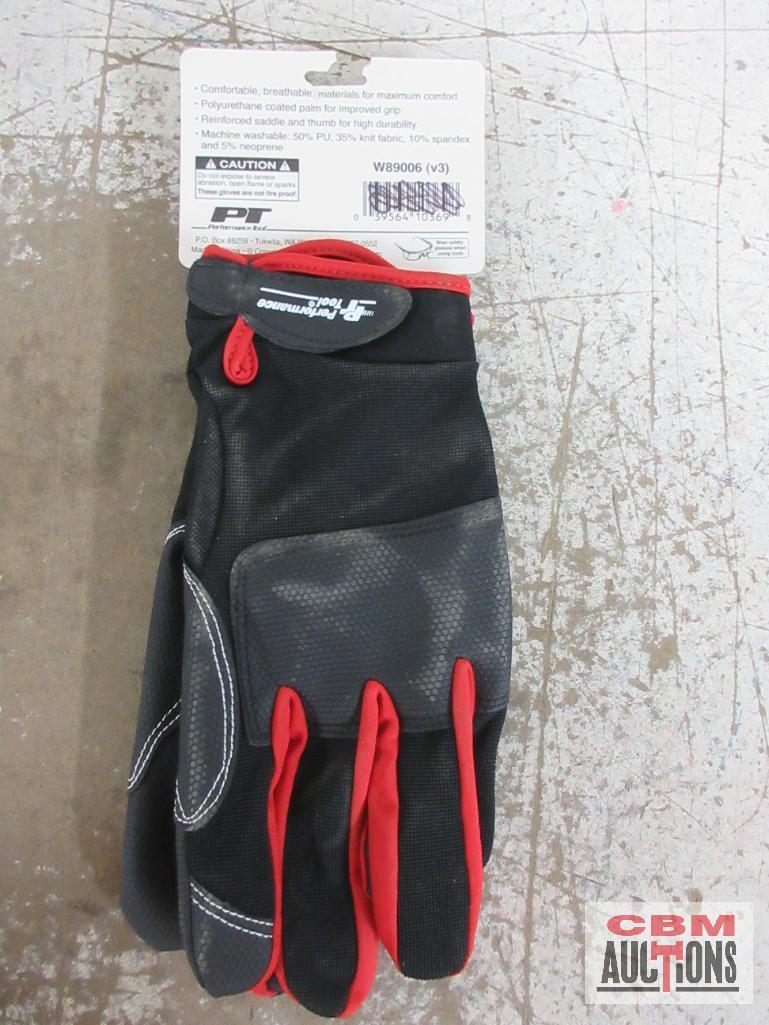 Large Mechanics Work Gloves, LED Lighted Magnetic Pick - Up Tool, 4pc Pick & Hook Set, Ernst Face