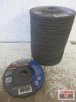Metabo 616308 5" x 1/4" x 7/8" Grinding Wheels, A24-R, Type 27 - Set of 25