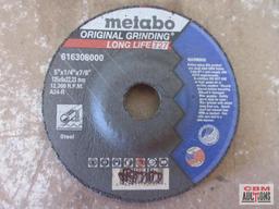 Metabo 616308 5" x 1/4" x 7/8" Grinding Wheels, A24-R, Type 27 - Set of 25