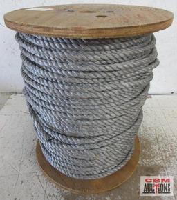 Spool of Gray Split Film Rope 600' (+/-)