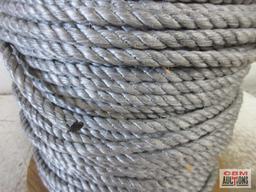 Spool of Gray Split Film Rope 600' (+/-)