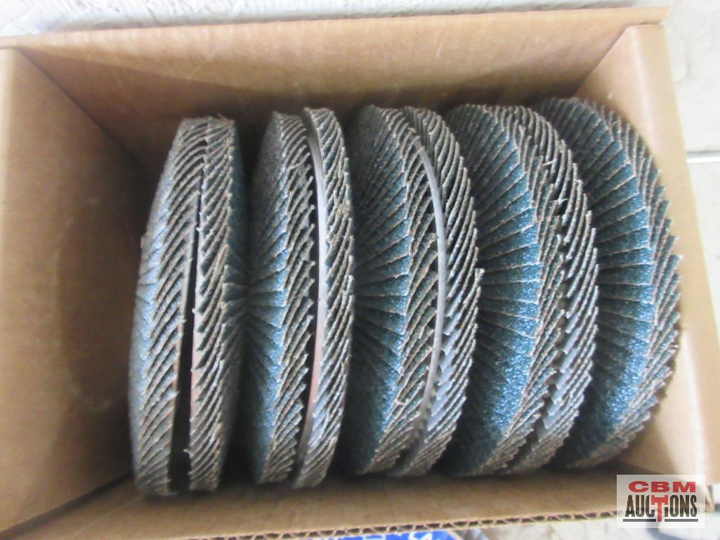 Garyson 5" x 7/8", Type 27, 40 Grit Flap Wheel Discs - Set of 10(+/-)