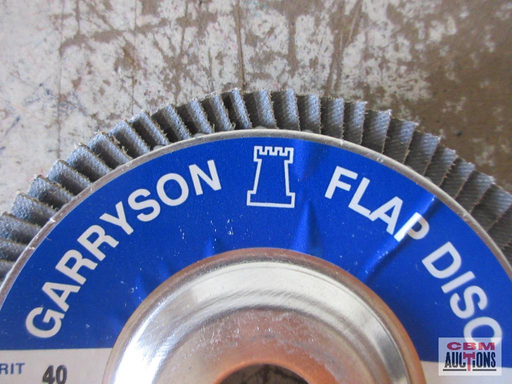 Garyson 5" x 7/8", Type 27, 40 Grit Flap Wheel Discs - Set of 10(+/-)