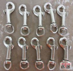 #5025 _ 1/2" Nickel Bolt Snaps w/ Swivel End - Set of 10