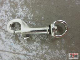 #5025 _ 1/2" Nickel Bolt Snaps w/ Swivel End - Set of 10