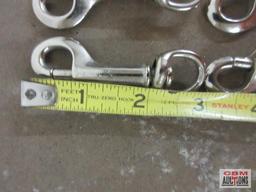#5025 _ 1/2" Nickel Bolt Snaps w/ Swivel End - Set of 10