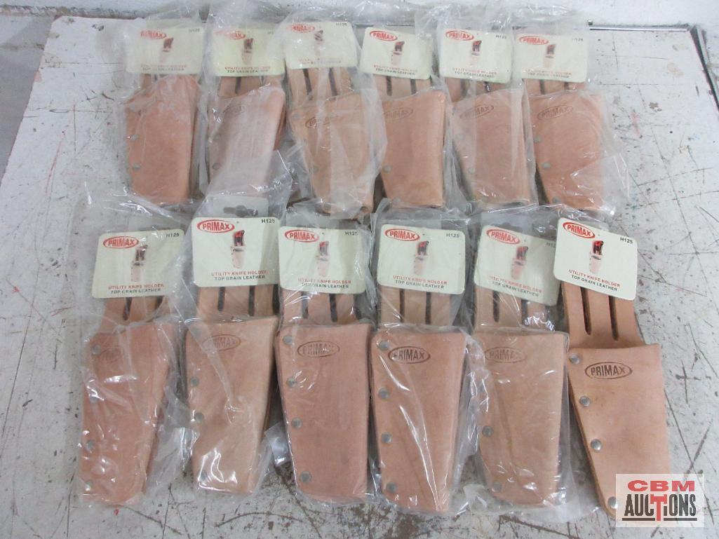 Primax H125 Top Grain Leather Utility Knife Holders - Set of 12(+/-)
