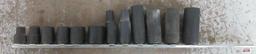 Wright 12pc 3/8" Drive, 6pt Impact Socket Set w/ Storage Rail - USA 5/16", 3/8", 1/2", 3/16", 5/8",