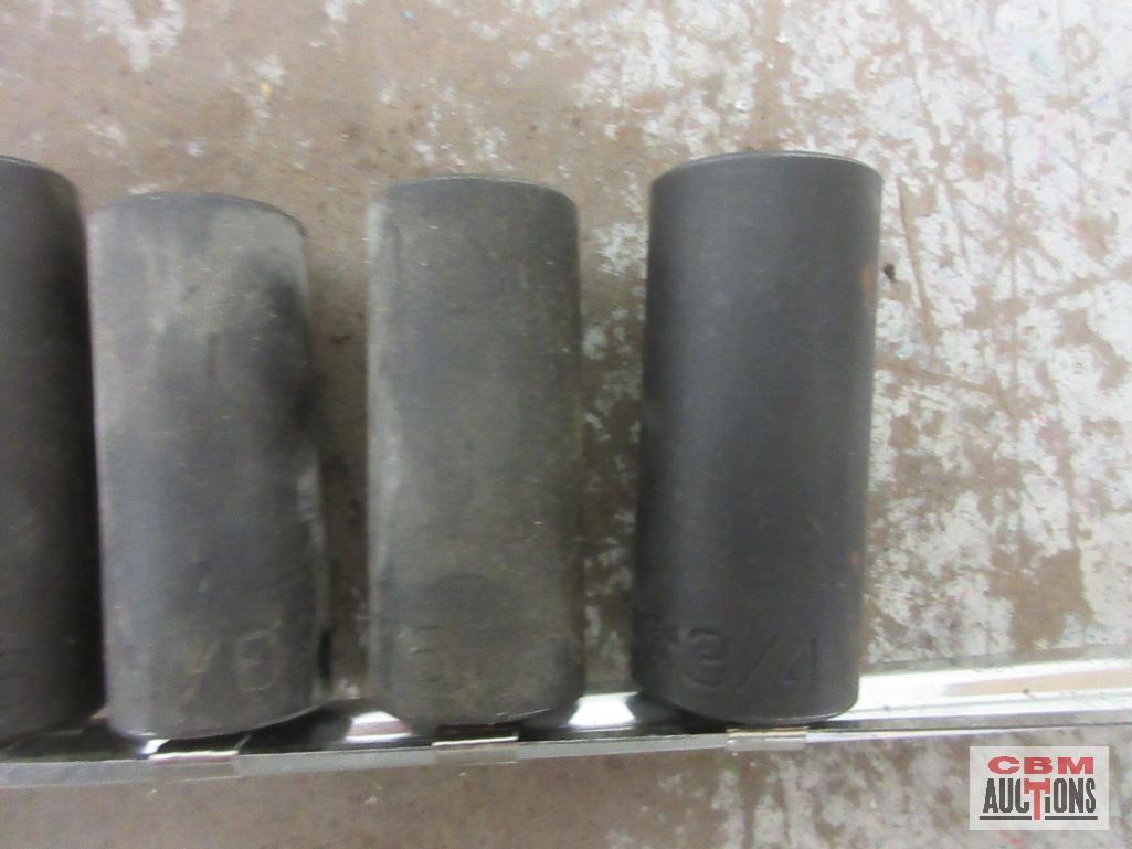 Wright 12pc 3/8" Drive, 6pt Impact Socket Set w/ Storage Rail - USA 5/16", 3/8", 1/2", 3/16", 5/8",