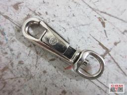 #4500 _ 3/8" Nickel Sliding Snaps w/ Swivel End - Set of 10