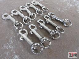#5025 _ 1/2" Nickel Bolt Snaps w/ Swivel End - Set of 10