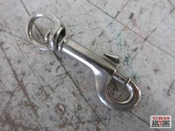 #5025 _ 1/2" Nickel Bolt Snaps w/ Swivel End - Set of 10