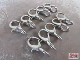 #105 _ 5/8" Lobster Claw Snaps - Set of 10