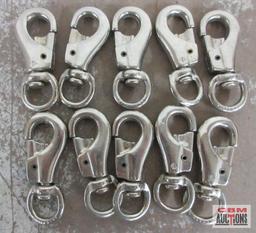 #3142 _ 7/8" Bull Snaps w/ Swivel End - Set of 10