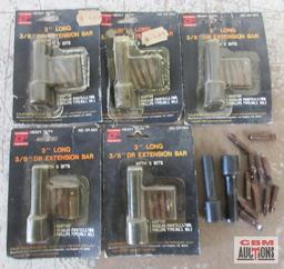 California Pneumatic CP-383 3" x 3/8" Drive Extension Bar W/ 5 Bits - Set of 5+