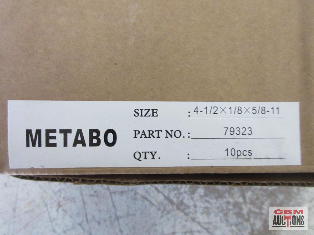 Metabo 79323 4-1/2" x 1/8" x 5/8"-11 Depressed Center Grinding Wheels - Set of 10(+/-)