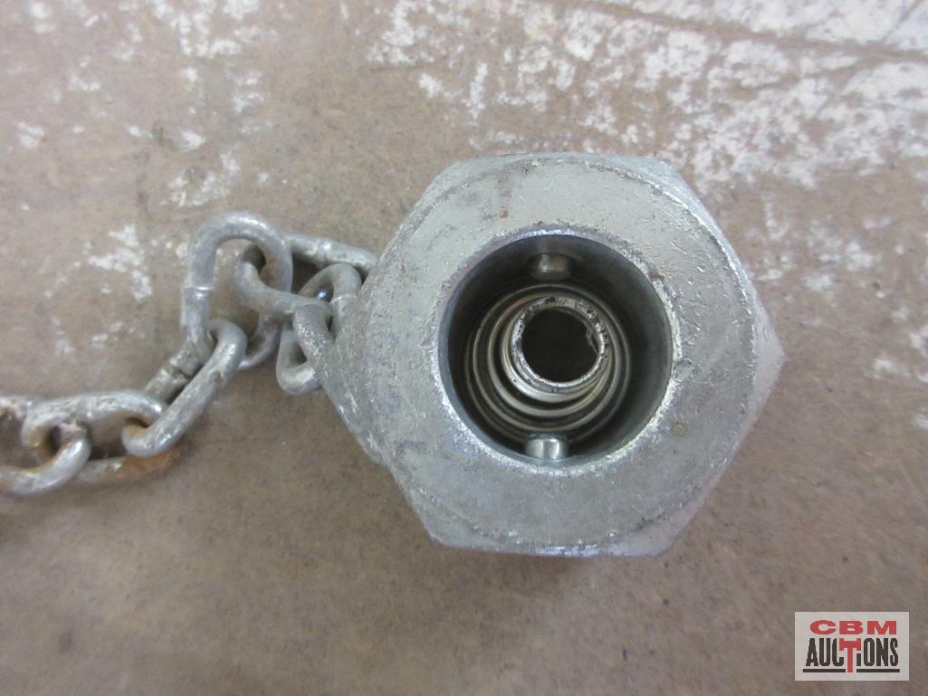 1-1/8" x 8" Hitch Pin w/ Lock Nut & Chain