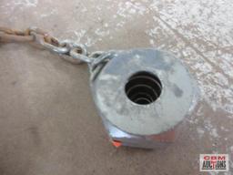 1-1/8" x 8" Hitch Pin w/ Lock Nut & Chain