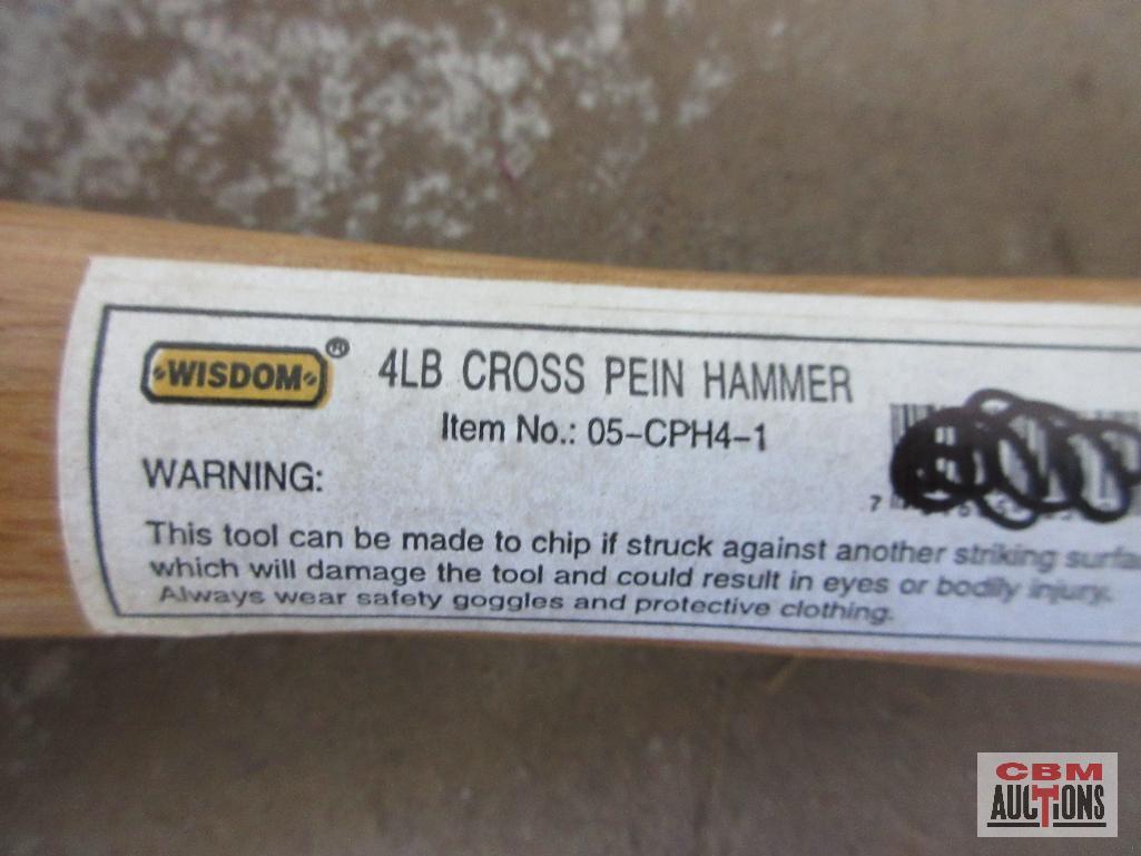 Wisdom 4lb Cross Pein Hammer & 3lb Sledge Hammer