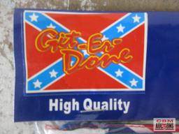 Git-Er-Done 12" x 18" High Quality Flag w/ Sleeve for Pole or Grommets for Flying - Set of 25(+/-)