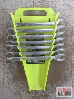 SK Tools (USA) 19mm Combination Wrenches Set of 7 w/ Ernst Wrench Rack