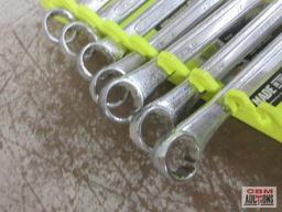 SK Tools (USA) 19mm Combination Wrenches Set of 7 w/ Ernst Wrench Rack